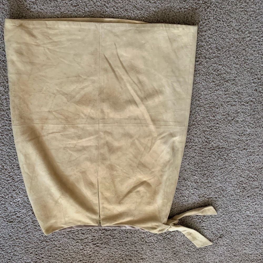 Oscar de La Renta Lamb Suede Skirt Size 6 Y2k‎ - Picture 4 of 6